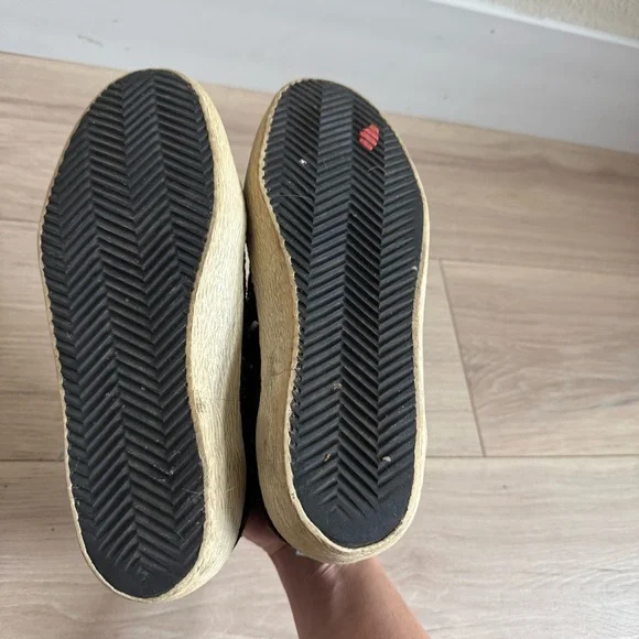 Authentic Golden Goose Mid Stars with Black Glitter Accents Size 37 - Picture 12 of 12